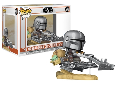 Funko Pop Star Wars: The Mandalorian S8 - Mando On Speeder Special Edition No:579