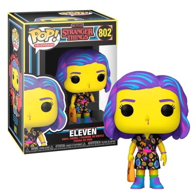 Funko Pop Stranger Things Eleven in Mall Outfit Black Light Special Edition