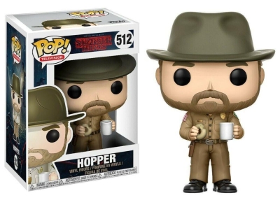 Funko Pop Stranger Things Hopper With Donut Figürü