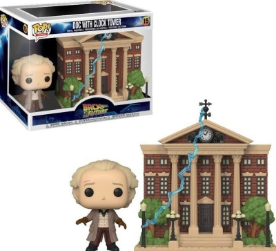 Funko Pop Town Back To The Future - Doc With Clock Tower
