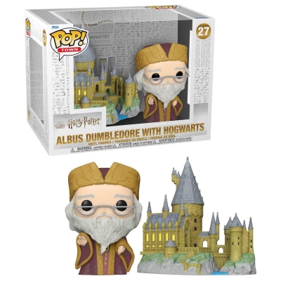 Funko Pop Town: Harry Potter - Albus Dumbledore with Hogwarts Figürü No:27