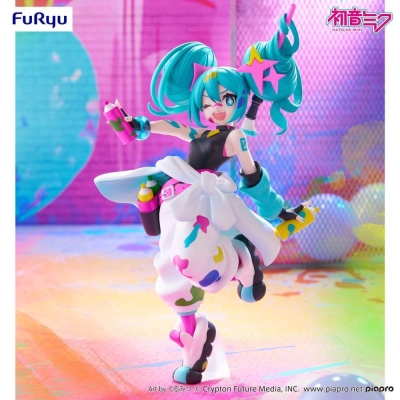 Furyu Hatsune Miku Trio-Try-İt Miku Paint Girl 19 Cm Pvc Statue