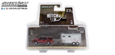 Greenlight 2021 Chevrolet Tahoe & Horse Trailer 1:64