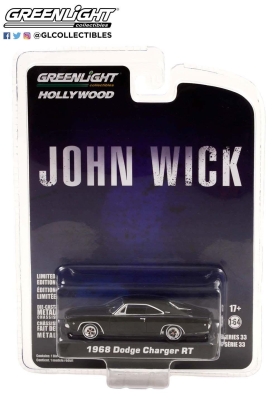 Greenlight John Wick 1968 Dodge Charger Rt 1:64 - 7cm