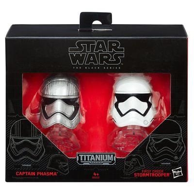 Hasbro Star Wars Titanium Series Captain Phasma Vs Stormtrooper Helmet