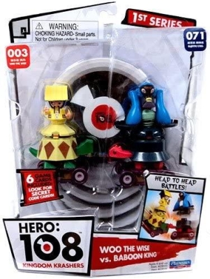 Hero 108 Kingdom Krashers Ermis Woo Vs Babun Kral 2'li Figür