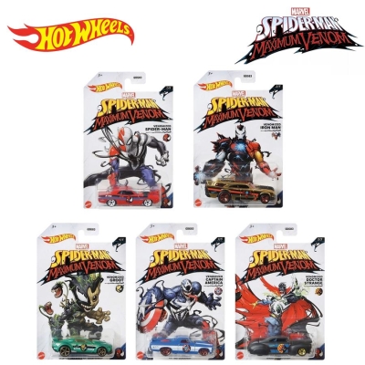 Hot Wheels Marvel Spider-Man Maximum Venom Series 5'li Set