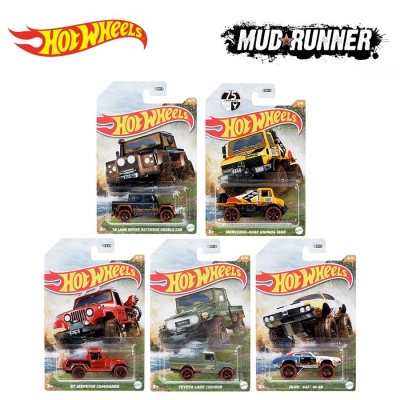 Hot Wheels Mud Runner 5'li Set