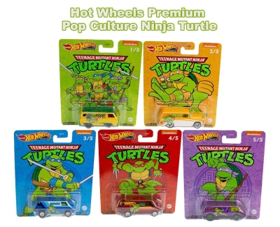 Hot Wheels Premium Pop Culture Teenage Mutant Ninja Turtles 5'li Set 2021