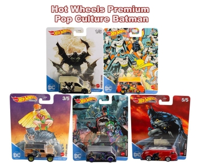 Hot Wheels Premium Pop Culture Dc Batman 5'li Set 2021