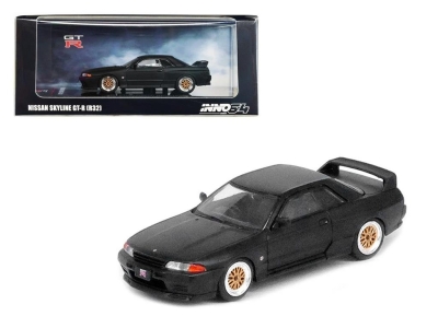 Inno64 Nissan Skyline Gt-r (R32) Matt Black The Diiecast Company Special Edition 1/64