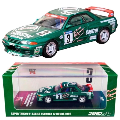 Inno64 Nissan Skyline Gt-r (R32) #3 Castrol Super Taikyu N1 Series Tsukuba 12 Hours 1992 1/64