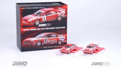 Inno64 Toyota Corona Exiv #1 Zent Jtcc 1995 M. Sekiya & #37 Esso Jtcc 1995 M. Krumm Box Set Coll 1/6