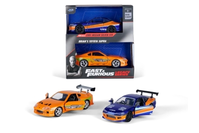 Jada Fast & Furious 1/32 2li Paket  Nissan Silvia S15 - Brian's Toyota Supra