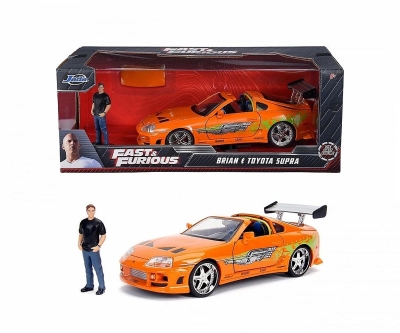 Jada Fast & Furious 1995 Toyota Supra + Brian Mini Figür 1/24
