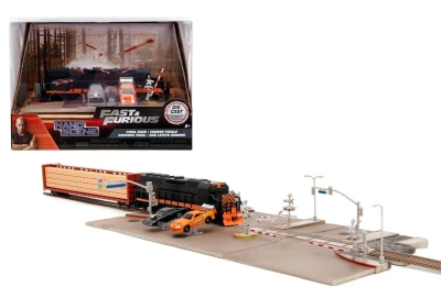 Jada Fast & Furious Nano Train Scene Diorama Nano