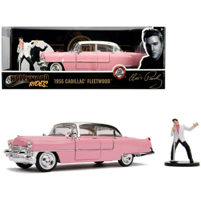 Jada Toys Hollywood Rides 1:24 Scale Elvis Presley 1955 Cadillac Fleetwood