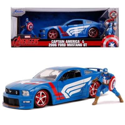 Jada Toys Marvel 1:24 Captain America 2006 Ford Mustang Gt