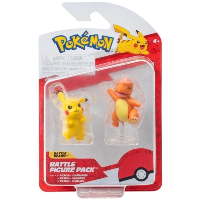 Jazwares Pokemon Battle 2li Mini Figur Seti Pikachu Ve Charmander