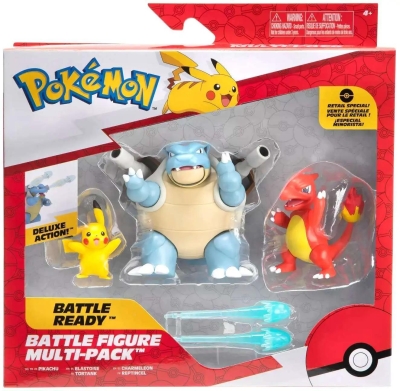Jazwares Pokemon Battle 3lu Figur Seti Pikachu Charmeleon Blastoise
