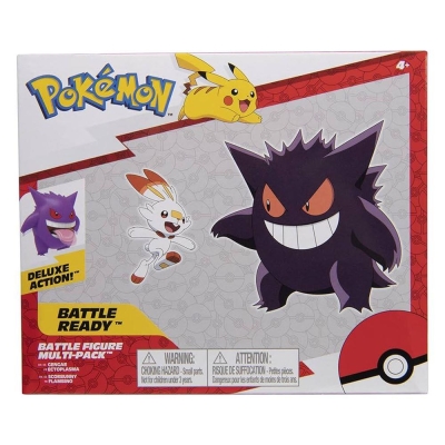 Jazwares Pokemon Battle Multi-Pack 2 Figür Gengar Scorbunny