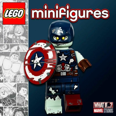 Lego Marvel Studios Series 71031 Zombie Captain America Minifigür