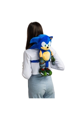 Lisanslı Sonic 45 cm Peluş Figür Sırt Çantası