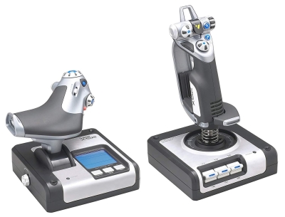 Logitech G Saitek X52 Flight Joystick ve LCD Kontrol Çubuğu ( Logitech Türkiye Garantili )