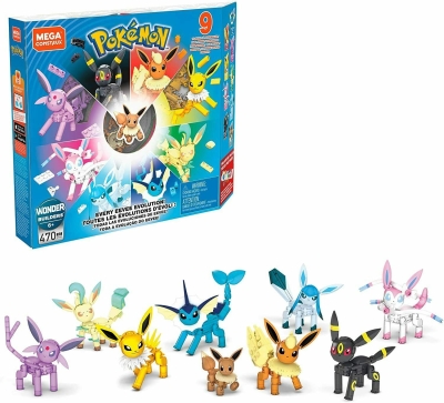 Mega Construx Pokemon Every Eevee Evolution 470 Parça