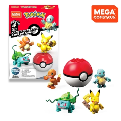 Mega Construx Pokemon Kanto Partners Building Pack 4 Mini Figür