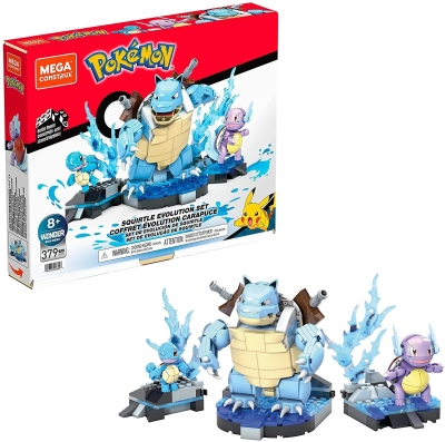 Mega Construx Pokemon Squirtle Evolution Set 379 Parça