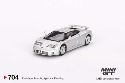 Mini GT 1/64 Bugatti EB110 GT Grigio Chiaro