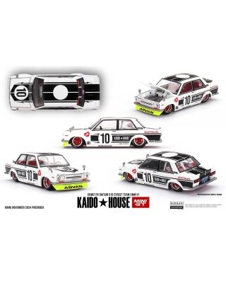 Mini GT 1/64 Kaido Datsun 510 Street Team XMM No:176
