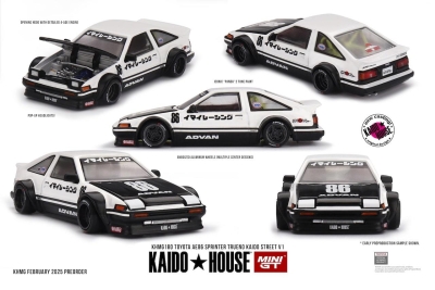 Mini GT 1/64 Kaido House Toyota AE86 Sprinter Trueno Kaido Street V1 No:180