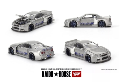 Mini Gt 1/64 Kaido Nissan Skyline Gt-r (R34) Shiniuku V1 No:143
