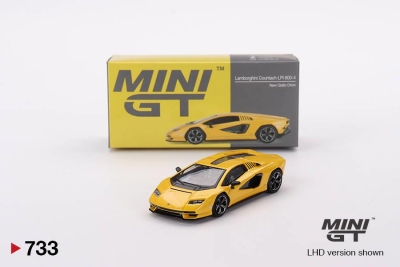 Mini Gt 1/64 Lamborghini Countach Lpi 800-4 New Giallo Orion