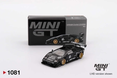 Mini GT 1/64 Lamborghini Countach LB-WORKS Black No:1081