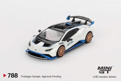 Mini GT 1/64 Lamborghini Huracán STO Bianco Asopo No:788