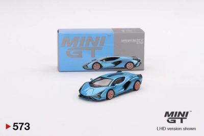 Mini GT 1/64 Lamborghini Sián FKP 37 Blu Aegir No:573
