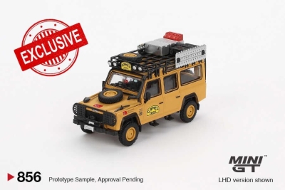 Mini Gt 1/64 Land Rover Defender 110 1989 Camel Trophy Amazon Team Turkey Turkey Exclusive