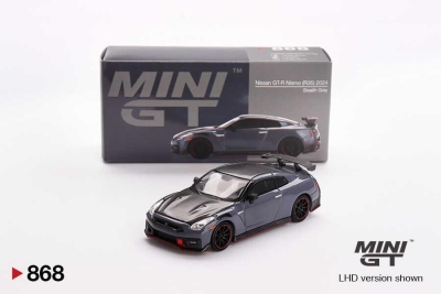 Mini GT 1/64 Nissan GT-R Nismo 2024 NISMO Stealth Gray No:868