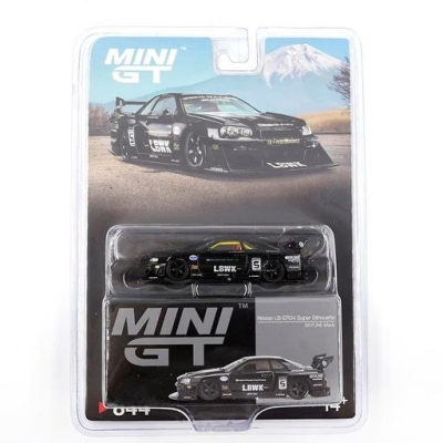 Mini GT 1/64 Nissan LB-ER34 Super Silhouette Skylane Black - 844 Blister Paket