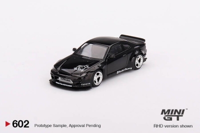 Mini GT 1/64 Nissan Silvia (S15) Rocket Bunny Black Pearl