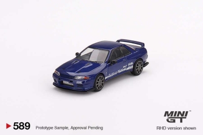 Mini Gt 1/64 Nissan Skyline Gt-r Top Secret Vr32 Metallic Blue