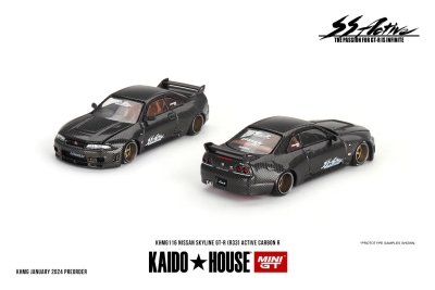 Mini Gt 1/64 Nissan Skyline Gt-r (R33) Active Carbon R