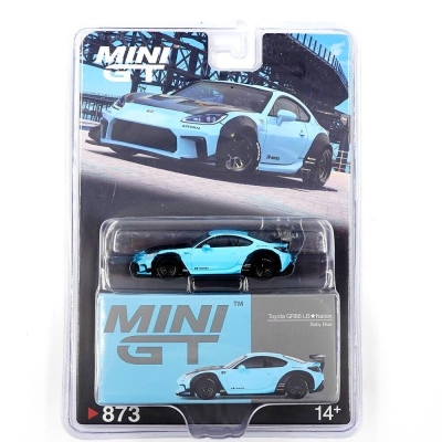 Mini GT 1/64 Toyota GR86 LB Nation Baby Blue - 873 Blister Paket