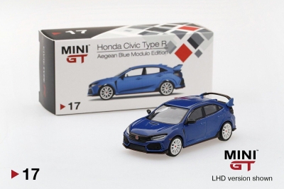 Mini GT Honda Civic Type R (FK8) Aegean Blue Modulo Edition 1:64