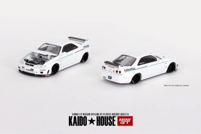 Mini Gt Kaido 1/64 Nissan Skyline GT-R (R33) Greddy GR33 V1