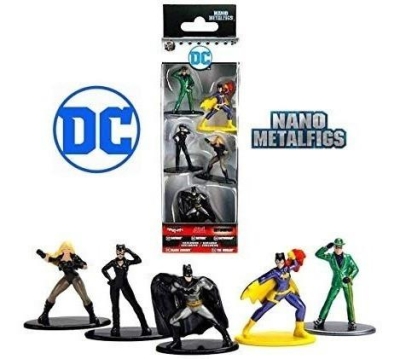 Nano Metalfigs Dc Batman 5 Mini Figür Seti 4cm