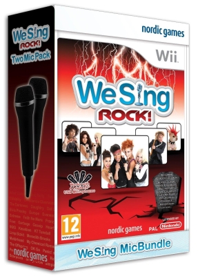 Nintendo Wii We Sing Rock Oyun + 2 Mikrofon